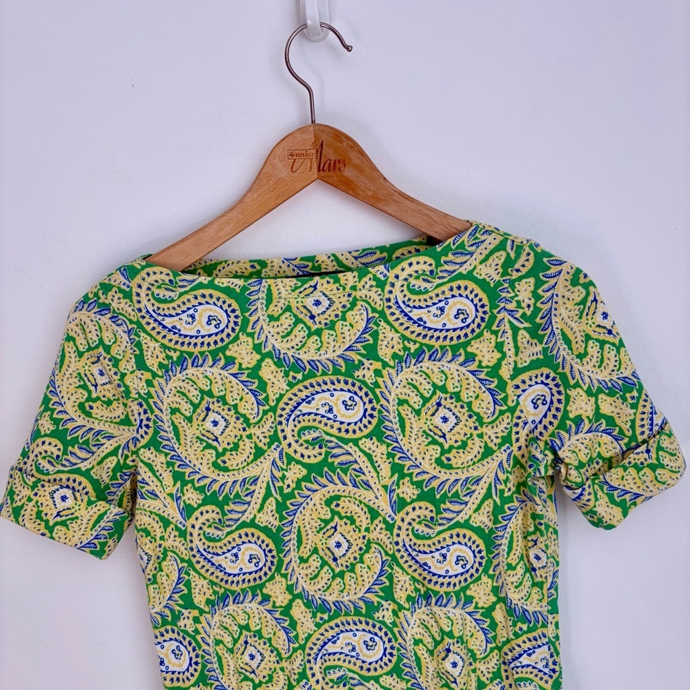 ⭐ 3 for $40 - Ralph Lauren Petite Paisley Cotton Top - Medium - Picture 3 of 6